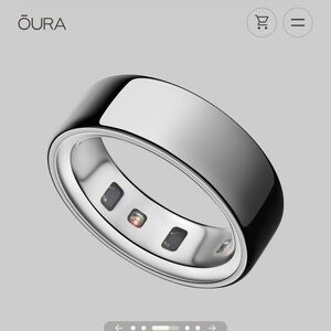 Oura Ring 4 in Silver - Size 10